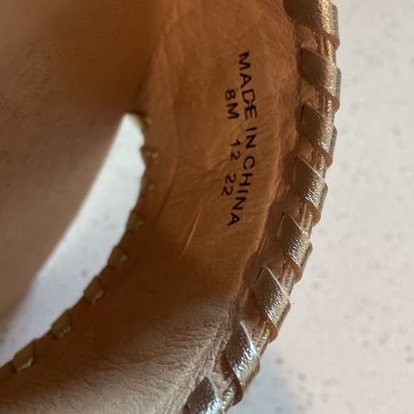 8 🔖 JACK ROGERS Leather Breaker Clog Sandals Platinum - Picture 10 of 10